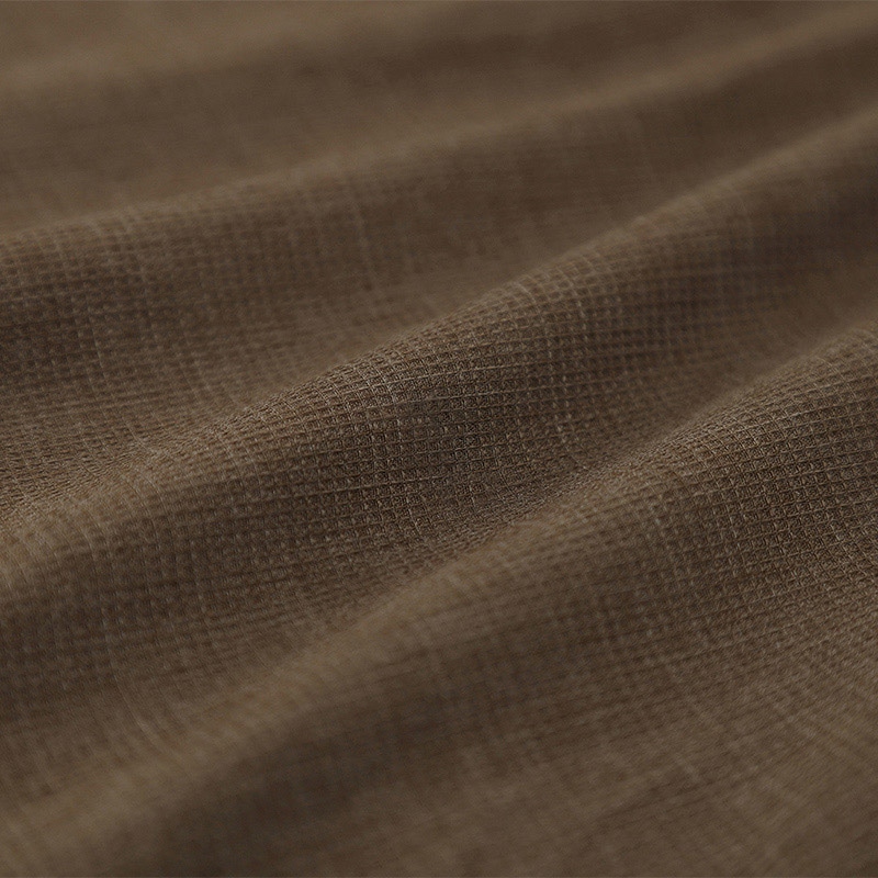 アイリスオーヤマ ボックスシーツ ワッフル ダブル ブラウン BXS-TCW-D 1枚(ご注文単位1枚)【直送品】