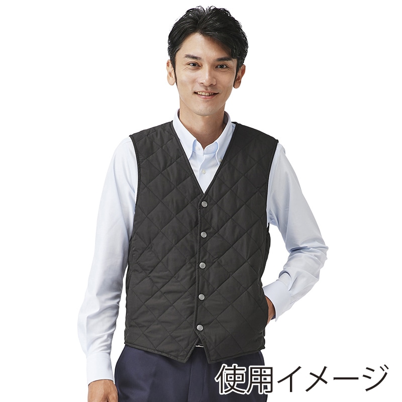 アイリスオーヤマ ファンクト ヒートベスト キルティング ビジネス L ブラック FC22600-BKL 1枚(ご注文単位1枚)【直送品】