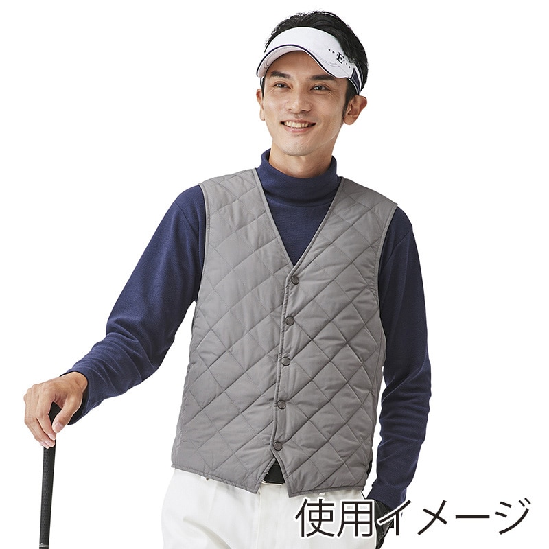 アイリスオーヤマ ファンクト　ヒートベスト　キルティング　ビジネス M　グレー FC22600-GRM 1枚（ご注文単位1枚）【直送品】