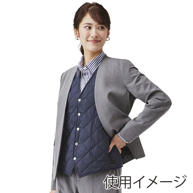 アイリスオーヤマ ファンクト ヒートベスト キルティング ビジネス M ネイビー FC22600-NVM 1枚(ご注文単位1枚)【直送品】