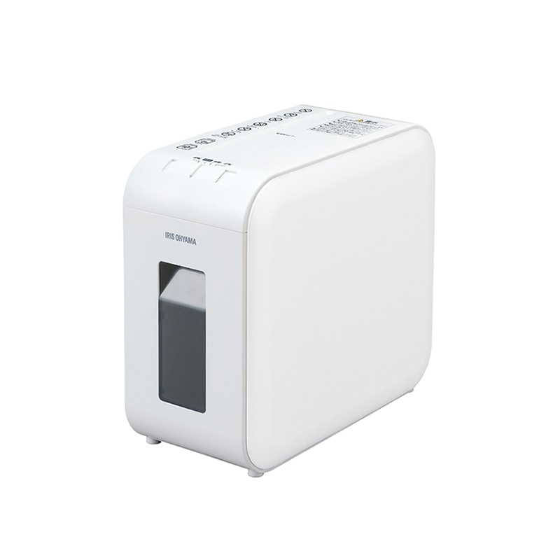 アイリスオーヤマ パーソナルシュレッダー クロスカット ホワイト P6HS75C-W 1台(ご注文単位1台)【直送品】