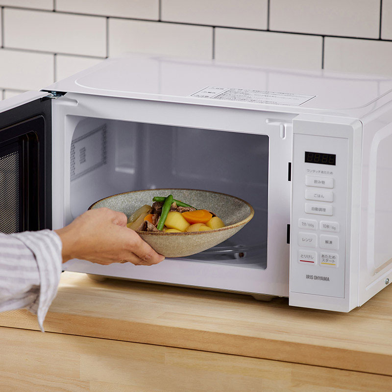 アイリスオーヤマ 電子レンジ 17L ターンテーブル 17LIMB-T178-W ホワイト 100943 1台(ご注文単位1台)【直送品】