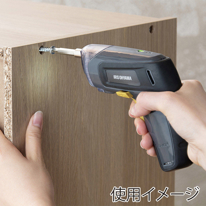 アイリスオーヤマ 電動ドライバー　充電式 グレー JDD352-H 1個（ご注文単位1個）【直送品】