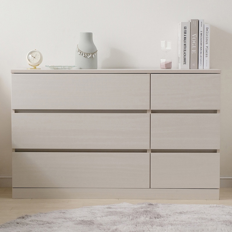 アイリスオーヤマ ウッドチェスト ロータイプ 幅109cm オフホワイト WCH-1090L 1台(ご注文単位1台)【直送品】