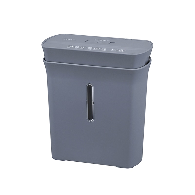 アイリスオーヤマ パーソナルシュレッダー グレー PS-A8C-H 1台(ご注文単位1台)【直送品】