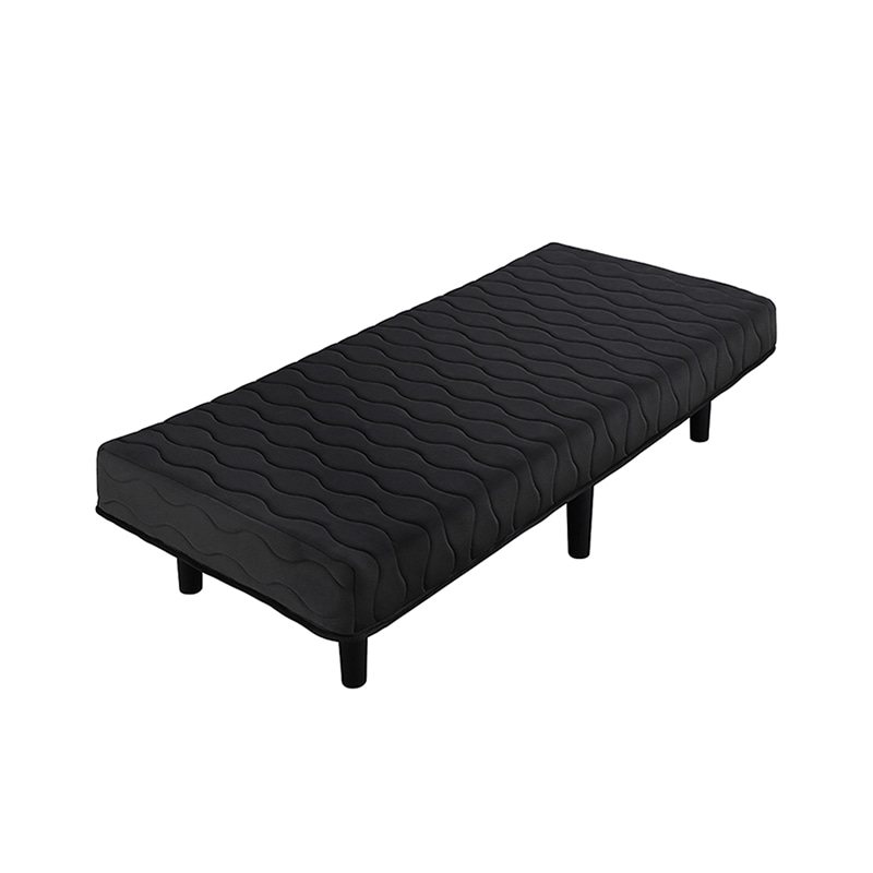 アイリスオーヤマ 脚付きボンネルコイルマットレス セミシングル ブラック BAM-SS 1台(ご注文単位1台)【直送品】
