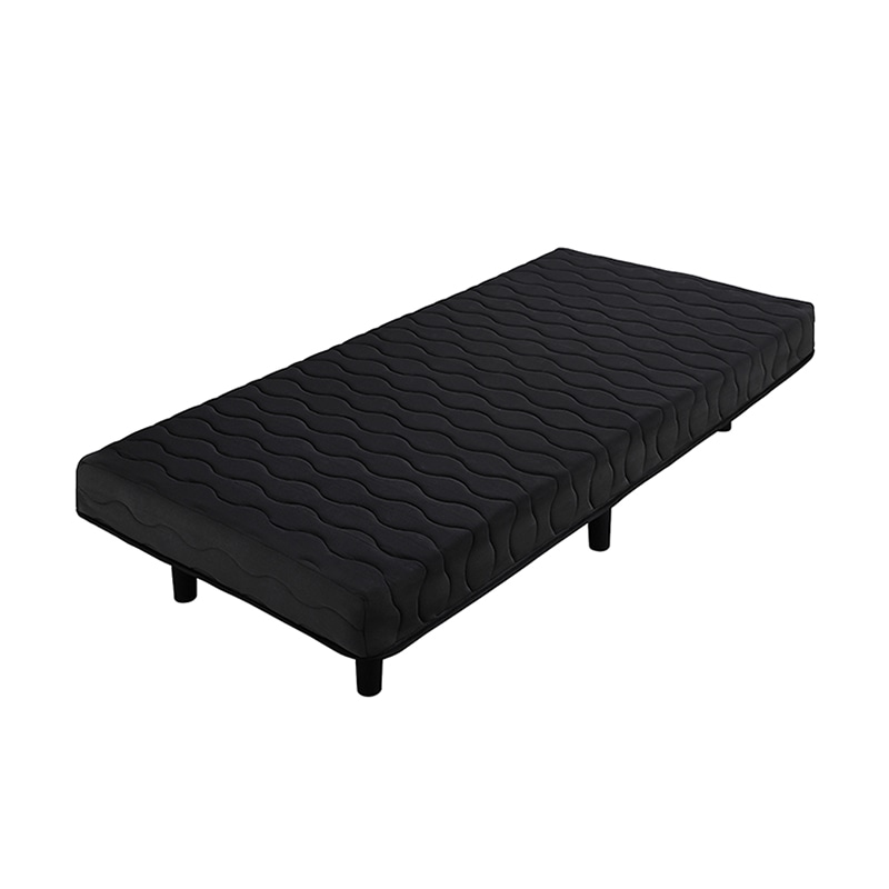 アイリスオーヤマ 脚付きボンネルコイルマットレス シングル ブラック BAM-S 1台(ご注文単位1台)【直送品】