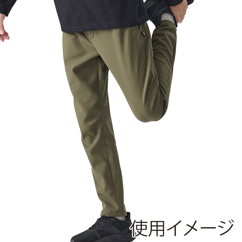 アイリスオーヤマ ファンクト 保温パンツ ストレッチ 裏フリース ボンディング カーキ/オレンジ FC22401-KHM 1枚(ご注文単位1枚)【直送品】