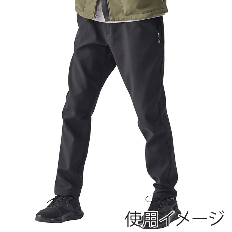 アイリスオーヤマ ファンクト 保温パンツ ストレッチ 裏フリース ボンディング ブラック/カーキ FC22401-BKL 1枚(ご注文単位1枚)【直送品】