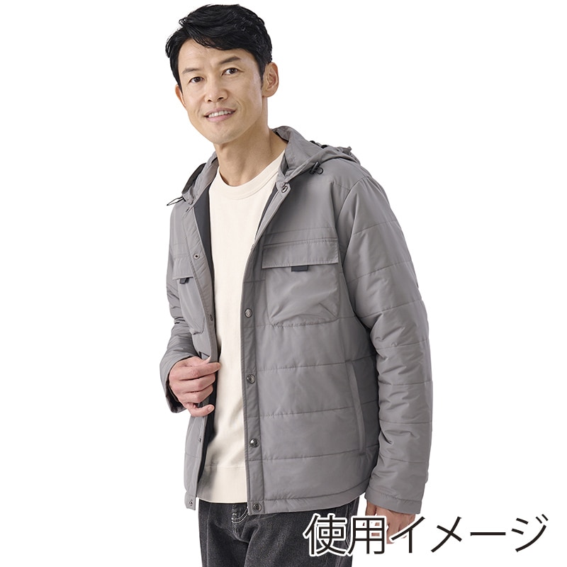 アイリスオーヤマ ファンクト 中綿 保温フード付きブルゾン 3L ミディアムグレー FC22504-MG3L 1枚(ご注文単位1枚)【直送品】