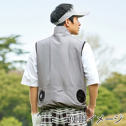 アイリスオーヤマ ファンクト クールウェア PROベストセット XL グレー FC23301-GRXL 1セット(ご注文単位1セット)【直送品】