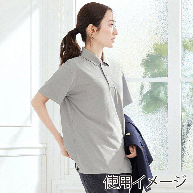 アイリスオーヤマ ファンクト　吸水速乾　UVポロシャツ L　ライトグレー FC23200-LGL 1枚（ご注文単位1枚）【直送品】