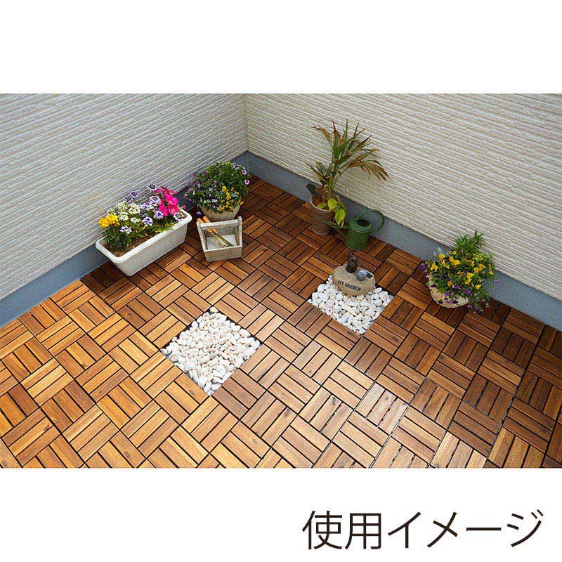 アイリスオーヤマ ウッドタイルデッキ 30×30cm WTD-12 1枚(ご注文単位1枚)【直送品】