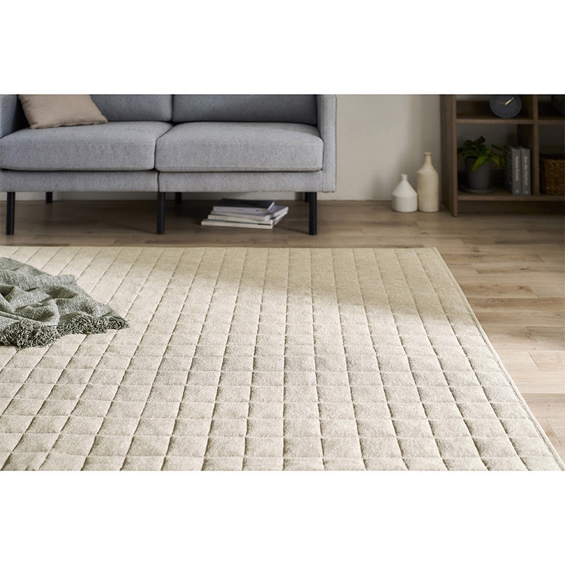 アイリスオーヤマ タオルタッチラグ 185×185cm ベージュ ORG-T1818 1枚(ご注文単位1枚)【直送品】