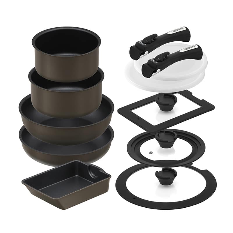 アイリスオーヤマ ダイヤモンドコートパン 12点セット IHガス火対応 マルチエッグパン入り MEGI-12S 1個（ご注文単位1個）【直送品】