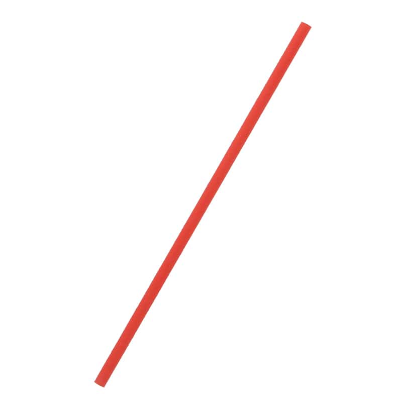 羽柴化成工業 ペーパーストロー 6×200mm　裸 赤 200本/袋（ご注文単位50袋）【直送品】