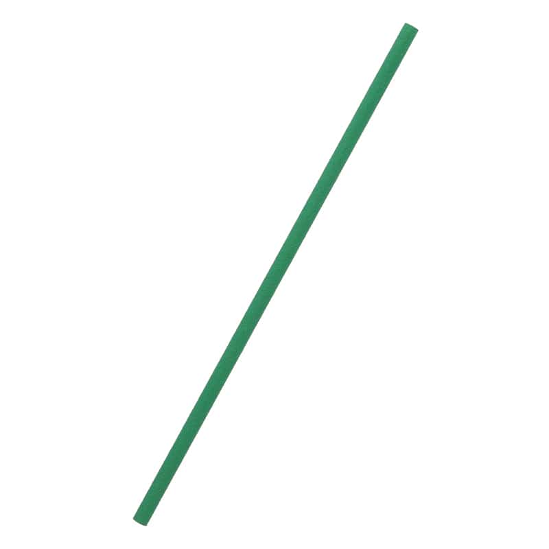 羽柴化成工業 ペーパーストロー 6×200mm　裸 緑 200本/袋（ご注文単位50袋）【直送品】