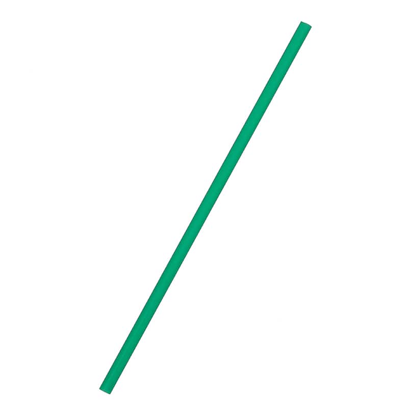 羽柴化成工業 ストレートストロー6×210mm 緑 裸 500本/箱