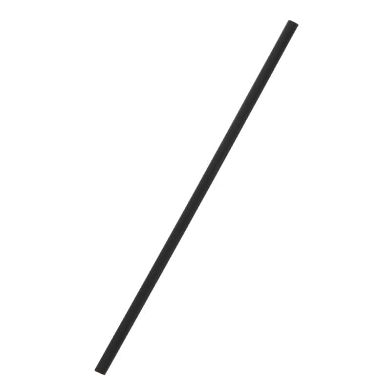 羽柴化成工業 バイオマスプラストロー 6×210mm　裸 黒 500本/箱（ご注文単位20箱）【直送品】