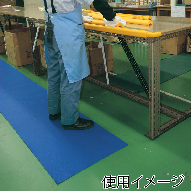 カーボーイ メガマット MM-06 ブルー 1枚(ご注文単位1枚)【直送品】