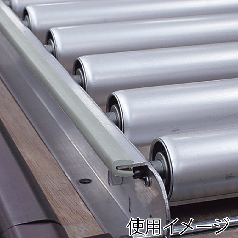 カーボーイ 安心クッション はさみこみ型 2m 内幅2mm AC-38 ライトグレー 1本(ご注文単位1本)【直送品】