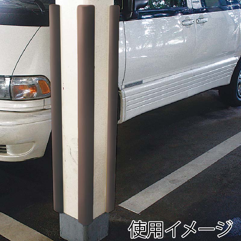 カーボーイ PUクッションL字型 1m PU-21　ブラック 1本（ご注文単位1本）【直送品】