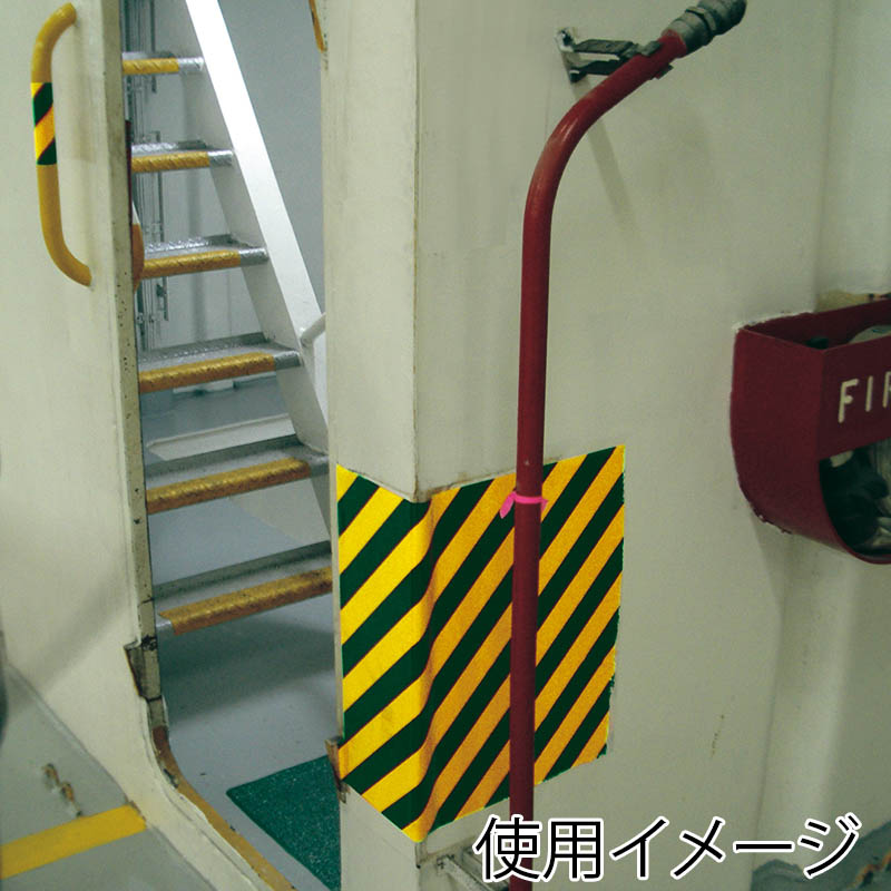 カーボーイ やわらかトラテープ 480mm×3m YT-05 ブラック/イエロー 1巻(ご注文単位1巻)【直送品】