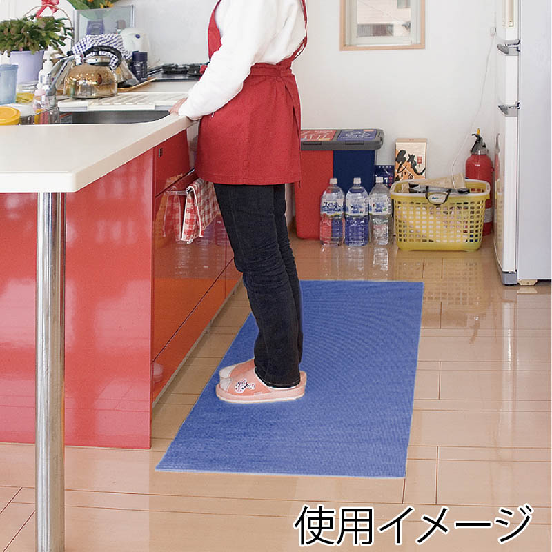 カーボーイ メガマットハーフ MM-01 ブルー 1枚(ご注文単位1枚)【直送品】