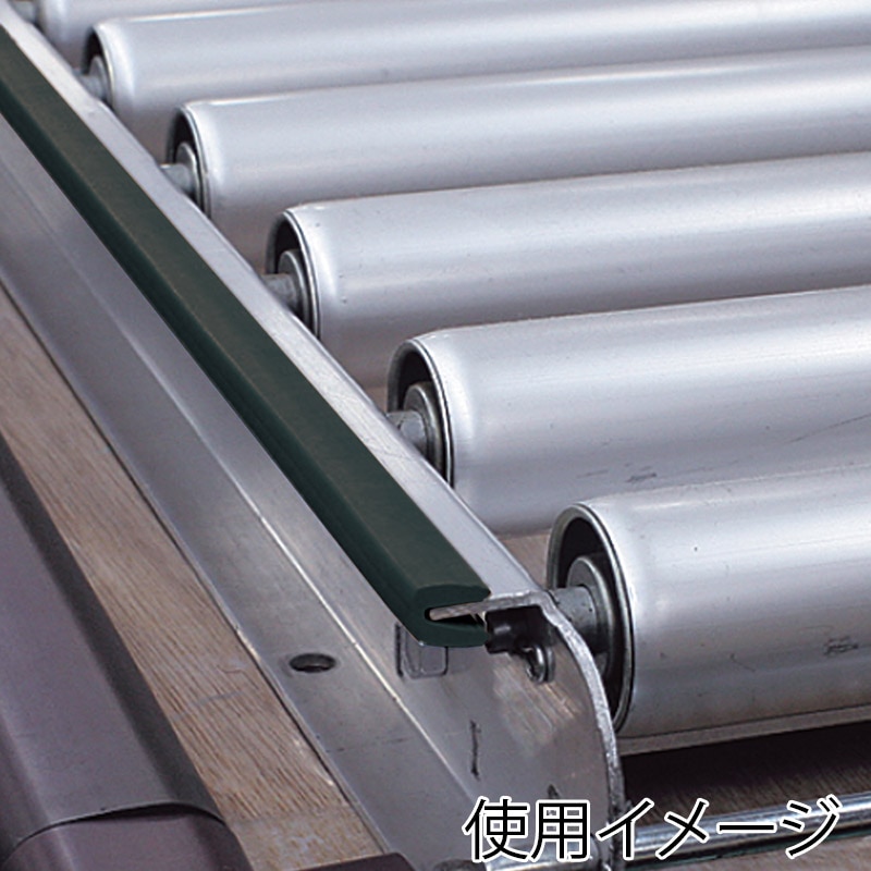 カーボーイ 安心クッション　はさみこみ型 2m　内幅2mm AC-121　ブラック 1本（ご注文単位1本）【直送品】