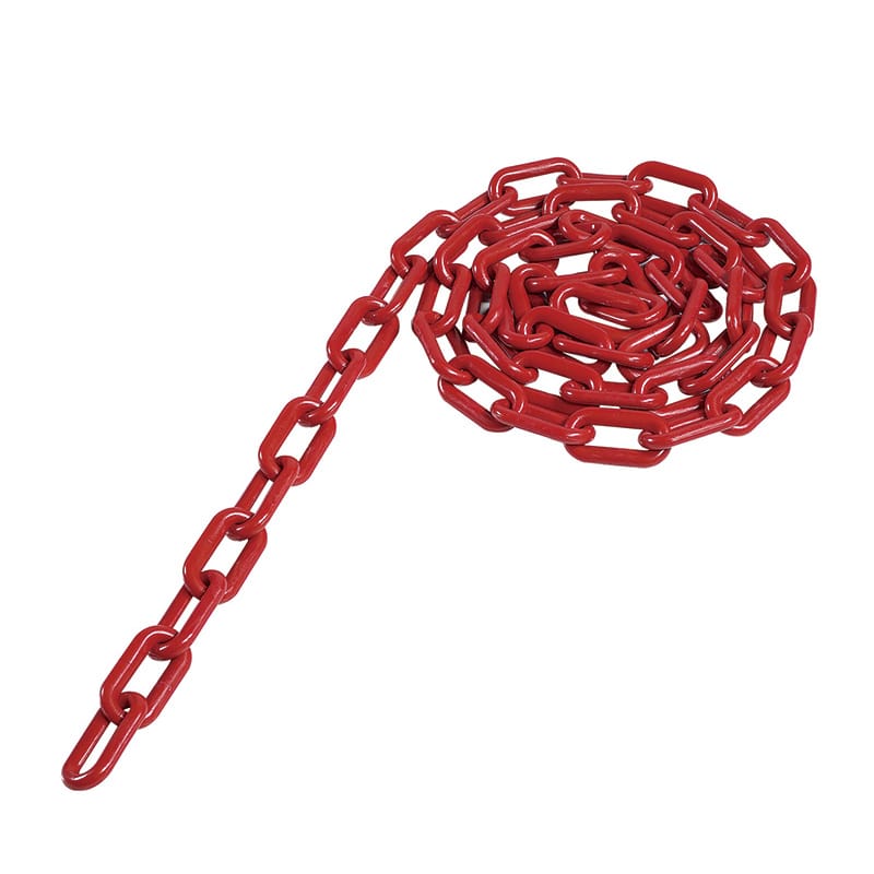 カーボーイ カラープラポール チェーン 2m CP-22 レッド 1本(ご注文単位1本)【直送品】