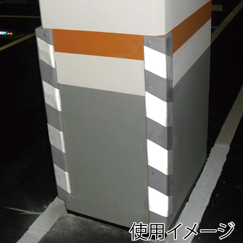 カーボーイ PUクッションL字型 1m PU-25 トラ柄ライトグレー/ホワイト 1本(ご注文単位1本)【直送品】