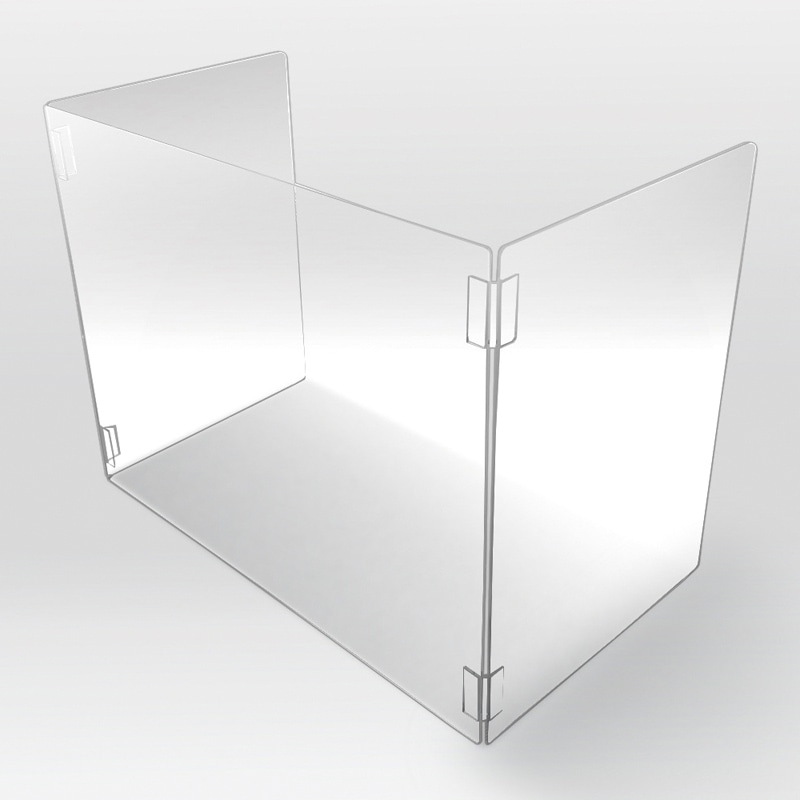 【直送品】 カーボーイ コの字型アクリルパーティション 小サイズ FM－66 1枚（ご注文単位1枚）