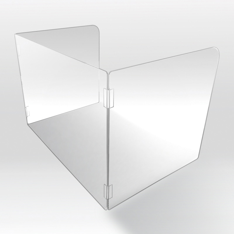 【直送品】 カーボーイ コの字型アクリルパーティション 大サイズ FM－67 1枚（ご注文単位1枚）