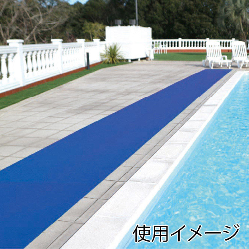 カーボーイ 水切り安全歩行マット 60cm×90cm AI-6090BL ブルー 1巻(ご注文単位1巻)【直送品】