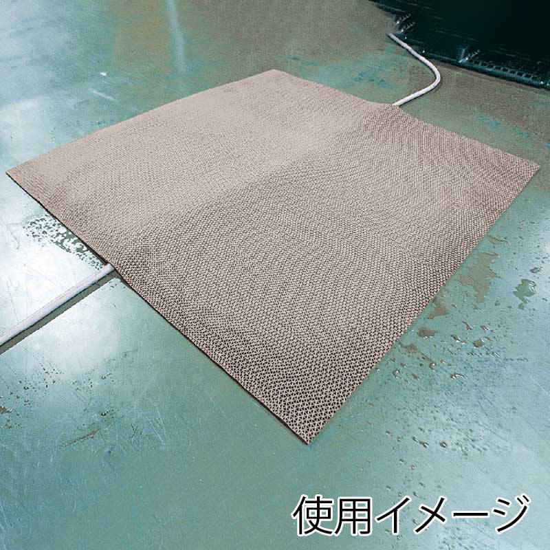 カーボーイ 水切り安全歩行マット 60cm×90cm AI-6090GY グレー 1巻(ご注文単位1巻)【直送品】