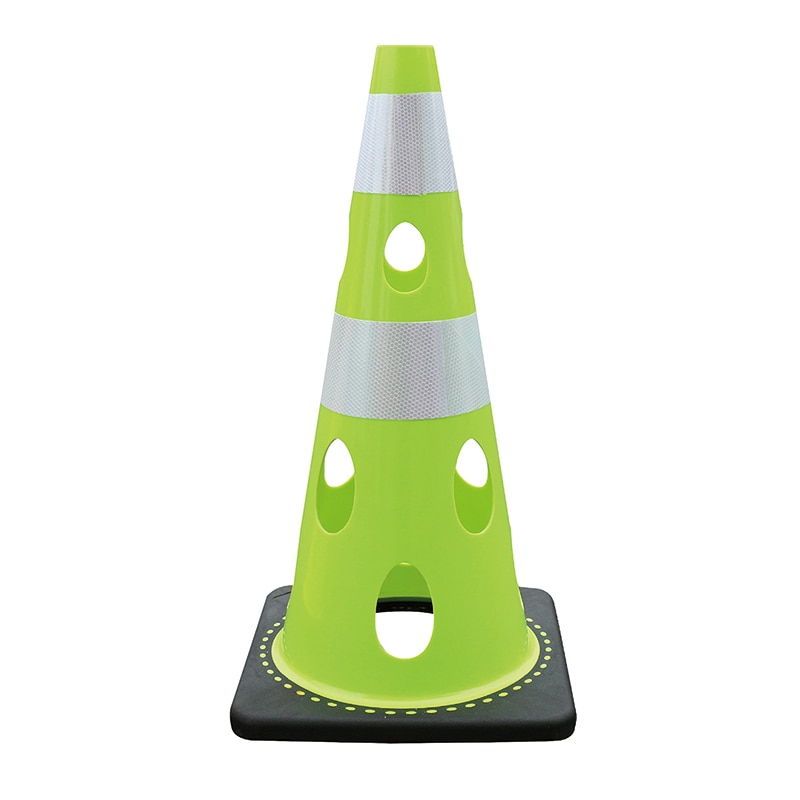 カーボーイ 穴あきコーン  CHR-700GY　グリーンイエロー 1個（ご注文単位1個）【直送品】