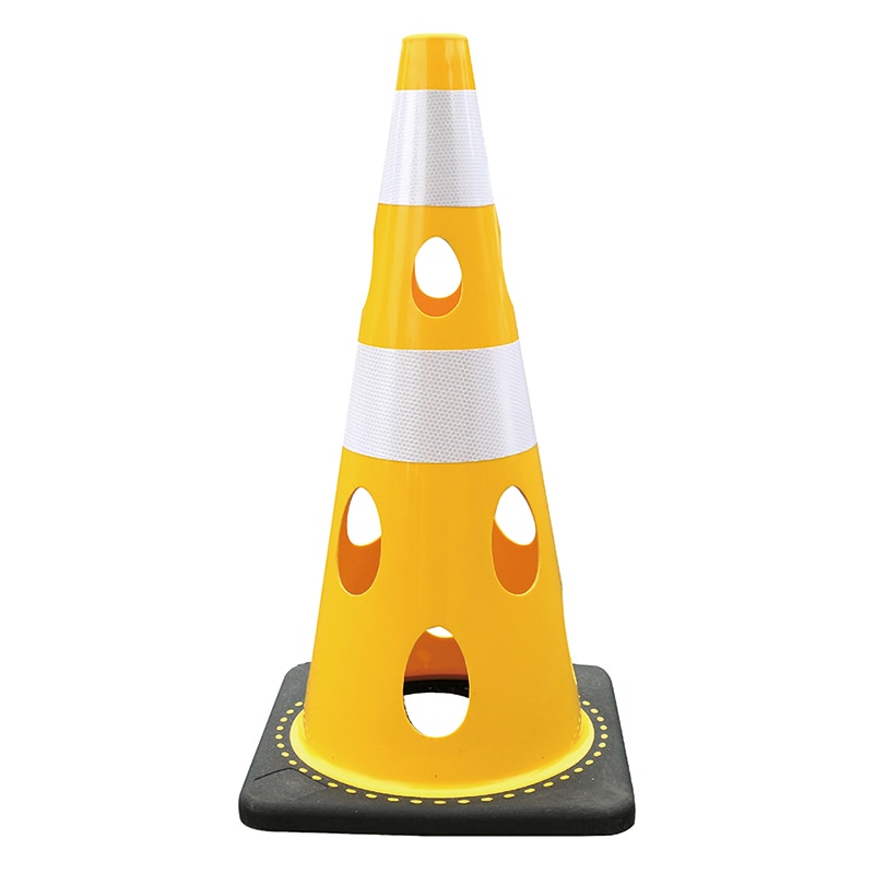 カーボーイ 穴あきコーン  CHR-700YE　イエロー 1個（ご注文単位1個）【直送品】