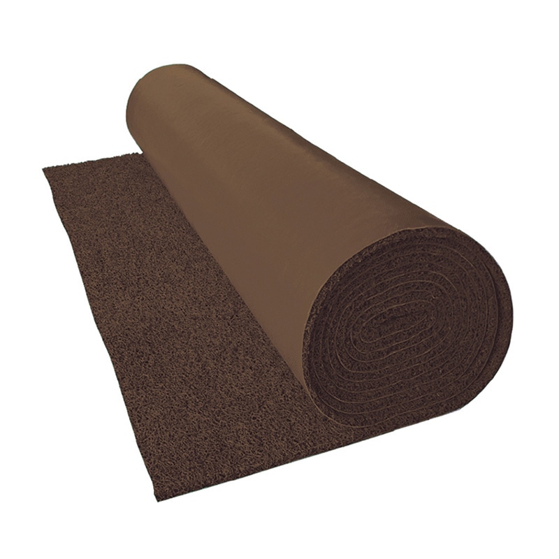 カーボーイ コイル歩行マット 120cm×6m KI-1206BR　ブラウン 1巻（ご注文単位1巻）【直送品】
