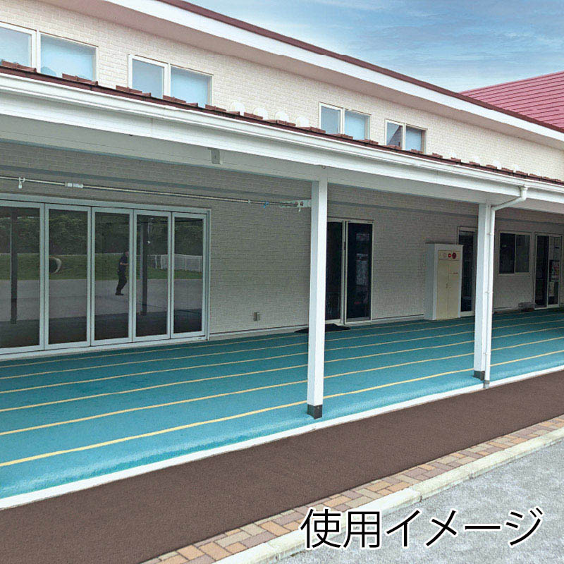 カーボーイ コイル歩行マット 120cm×6m KI-1206BR ブラウン 1巻(ご注文単位1巻)【直送品】