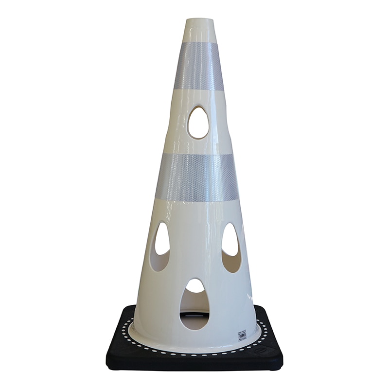 カーボーイ 穴あきコーン 700 反射ホワイト ホワイト CHRK700WH 1個（ご注文単位1個）【直送品】