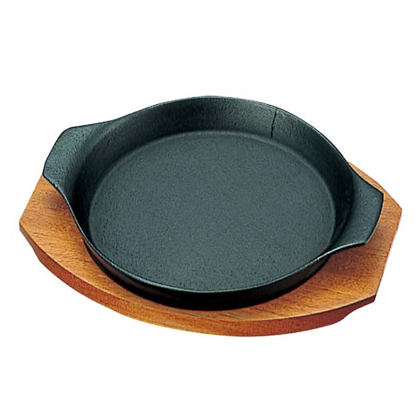 トキワ　鉄　ステーキ皿　306　深丸　大　20cm   1個（ご注文単位1個）【直送品】