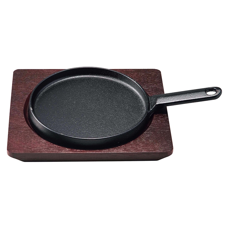 トキワ　鉄　ステーキ皿　324 柄付浅　大　22cm  1個（ご注文単位1個）【直送品】