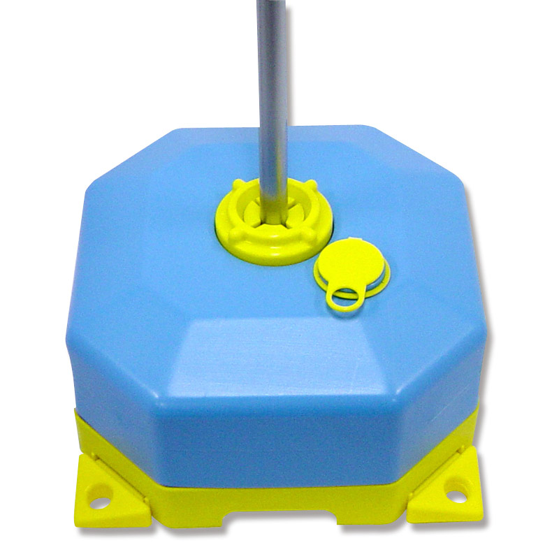 スライド式 注水型ポールスタンド ブルーイエロー 1台