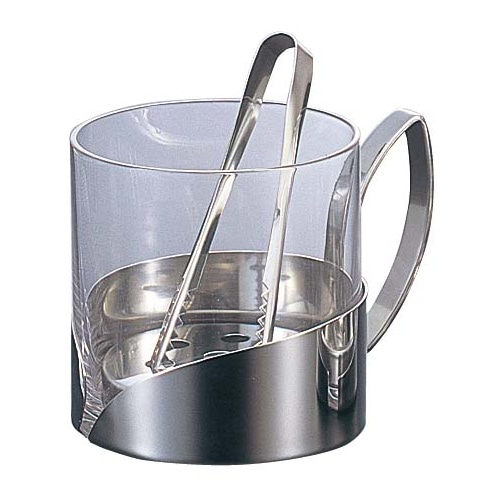 ガラス アイスペール NO.9078(トング付) 1個(ご注文単位1個)【直送品】