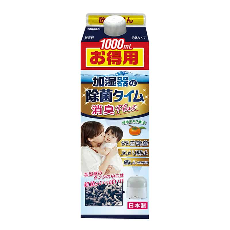 UYEKI 加湿器の除菌タイム 消臭Plus 液体タイプ 1000ml 1個（ご注文単位1個）【直送品】