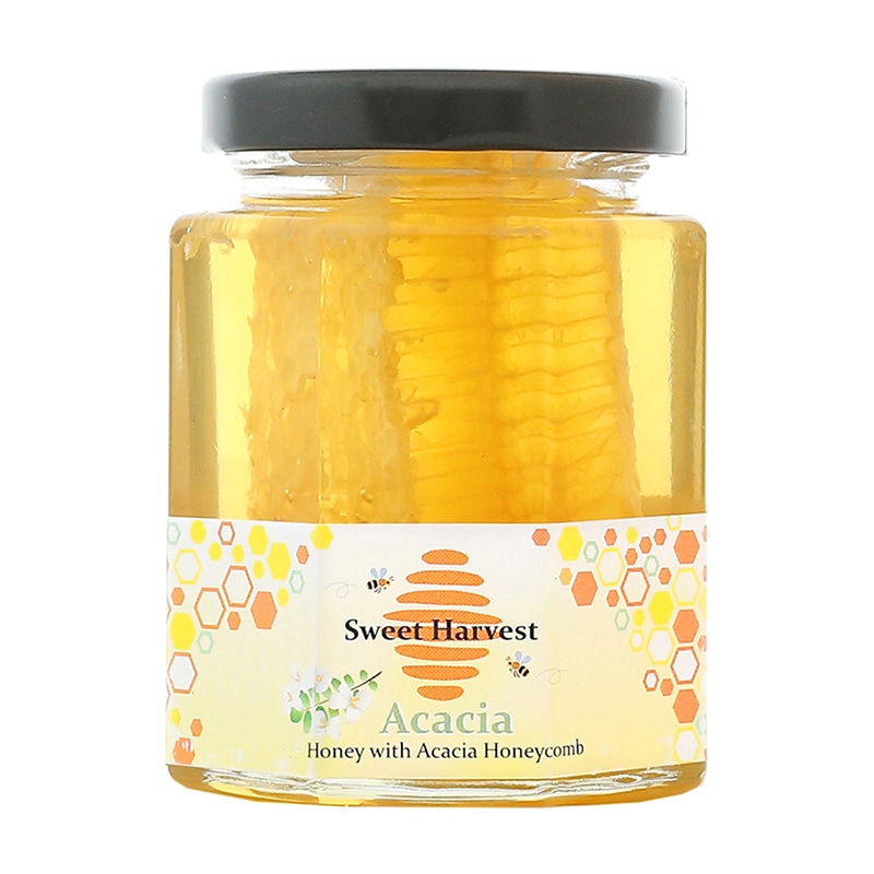 スイートハーベスト アカシアはちみつ巣入り 250g 1個※軽(ご注文単位60個)【直送品】