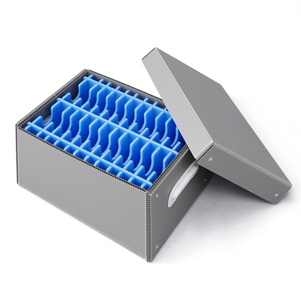 サンワサプライ プラダン製スマホ収納ケース 22台用 CAI-CABPD41 1個(ご注文単位1個)【直送品】