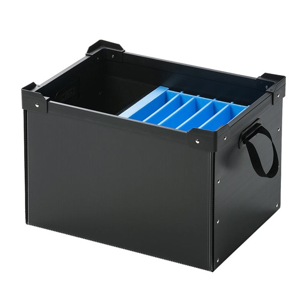 サンワサプライ タブレット・ノートパソコン収納ケース 6台用 PD-BOX3BK 1個（ご注文単位1個）【直送品】