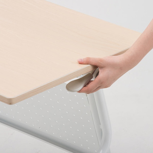 サンワサプライ フォールディングデスク W650×D500mm 木目／ホワイト FLD-6550BRN 1個（ご注文単位1個）【直送品】