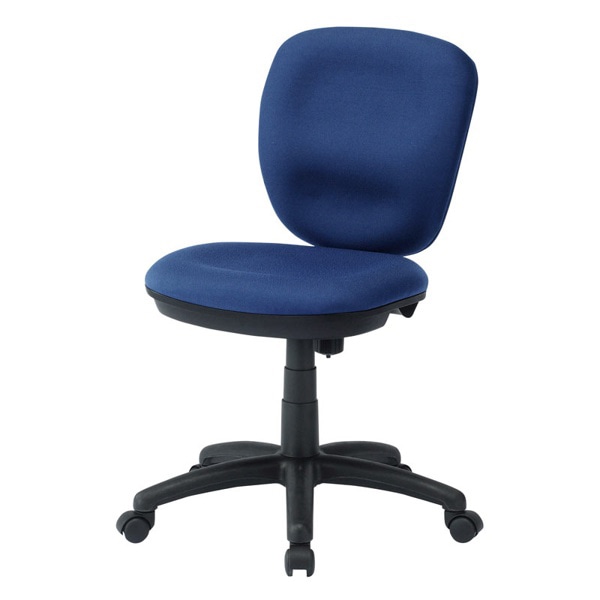 サンワサプライ ミドルバックOAチェア 肘かけなし ブルー SNC-T146KBL 1個（ご注文単位1個）【直送品】